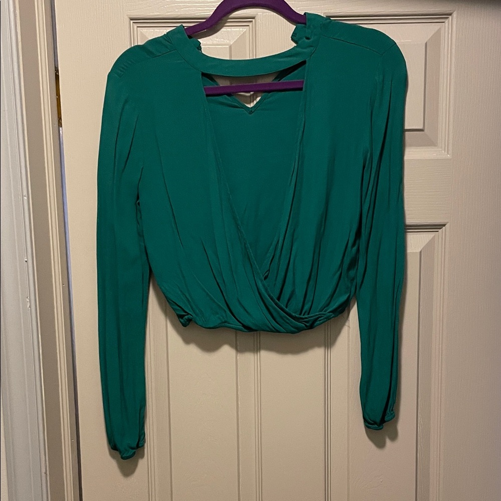 Elegant Green Women's Top